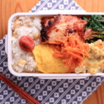 鶏もも肉のガーリックソテーとマカロニグラタン