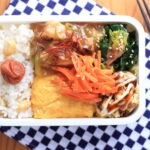 大豆ごはんと鶏もも肉の甘酢あん