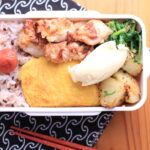 鶏もも肉の塩麹焼きと甘い卵焼き風のオムレツ