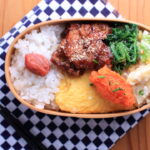 土鍋ごはんと鶏唐揚げのケチャップソース和え