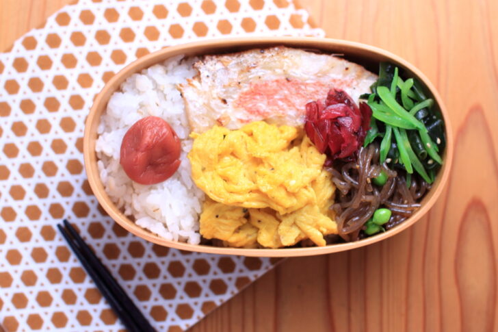 赤魚粕漬けのお弁当。