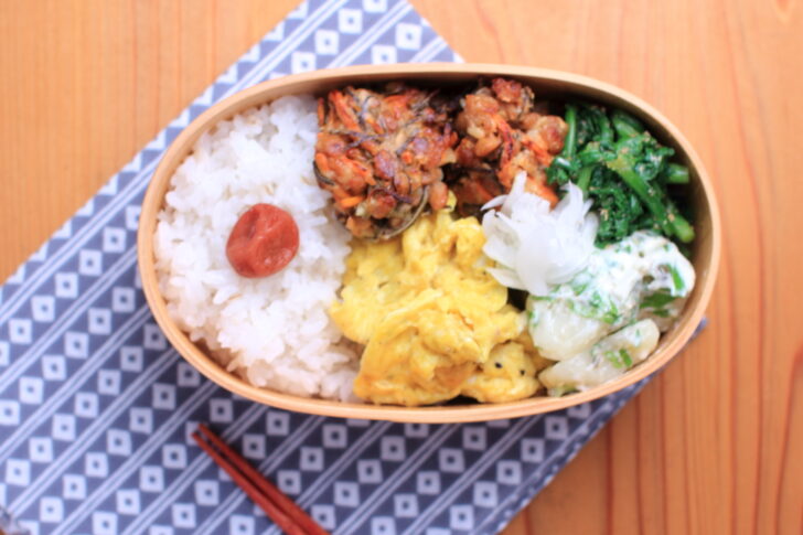 揚げ焼き納豆のお弁当。